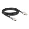 Delock RJ45 Netzwerkkabel Cat.6A S / FTP mit Secure Clips Set 2 m schwarz