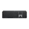 Logitech Master Series MX Keys S for Mac - Tastatur - full size - hinterleuchtet - kabellos - Bluetooth LE - QWERTY - Nordisch (Dänisch / Finnisch / Norwegisch / Schwedisch) - Space-grau