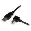 StarTech.com 1m USB 2.0 A auf B Kabel rechts gewinkelt - St / St - USB Druckerkabel - USB-Kabel - USB Typ B (M) zu USB (M) - USB 2.0 - 1 m - 90° Stecker - Schwarz