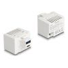 Delock - Netzteil - 20 watt - 3 A - PD - 2 Ausgabeanschlussstellen (USB Typ A, USB-C) - weiß