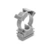Delock - Kabel Kabelkanalhalter - with locking clip, screw-on, for 16 mm cable protection sleeve - Grau (Packung mit 100)