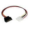 StarTech.com 30cm SATA auf Molex LP4 Stromadapter - Bu / St - Serial ATA zu 4pin Stromkabel Adapter - Netzteil - interne Stromversorgung, 4-polig (W) zu SATA-Stromstecker (M) - 30.48 cm - für P / N: SATSASBP425