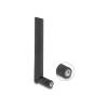 Delock - Antenne - RP-SMA-Stecker, mit Kippgelenk, Wi-Fi 6E, - 13.39 cm - Wi-Fi, WLAN - 3 dBi - ungerichtet - innen - Schwarz