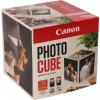 Canon Photo Cube Creative Pack - Glänzend - 2er-Pack - Schwarz, Farbe (Cyan, Magenta, Gelb) - original - Tintenpatrone / Papierkit - für PIXMA TS5350, TS5350i, TS5351, TS5351i, TS5352, TS5353, TS7450, TS7450i, TS7451, TS7451i