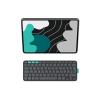Logitech Flip Folio - Tastatur und Foliohülle - full size - kabellos - Bluetooth 5.1 LE - QWERTZ - Deutsch - Graphite - für Apple 13-inch iPad Air (M2, M3), 13-inch iPad Pro (M4, M5)