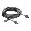Delock - Stromkabel - DC-Anschluss 5,5 mm x 2,1 mm (M) zu DC-Anschluss 5,5 mm x 2,1 mm (M) - 20 V - 5 A - 5 m - Grau