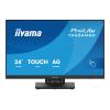 iiyama ProLite T2454MSC-B3AG - LED-Monitor - 61 cm (24") (23.8" sichtbar) - Touchscreen - 1920 x 1080 Full HD (1080p) @ 83 Hz - IPS - 300 cd / m² - 1000:1 - 4 ms - HDMI, DisplayPort - Lautsprecher - mattschwarz