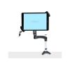 StarTech.com VESA Mount Adapter for Tablets 7.9 to 12.5in - Up to 2kg (4.4lb) - 75x75 / 100x100 VESA Patterns - Universal Anti-Theft Tablet VESA Mount Clamp - Secure Tablet Mount - Black - Befestigungskit (Tablet-Sicherheitshalter, Gewichtsplatte) - fü