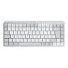 Logitech Master Series MX Mechanical Mini for Mac - Tastatur - hinterleuchtet - kabellos - Bluetooth LE - QWERTZ - Deutsch - Tastenschalter: Tactile Quiet - Pale Gray