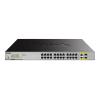 Switch / 26-Port Layer2 PoE+ Gigabit Switch, dlinkgreen, 24x 10 / 100 / 1000Mbit / s TP (RJ-45) PoE Port, 2x 10 / 100 / 1000Mbit / s TP oder 1000Mbit / s SFP Combo Port, IEEE 802.3at PoE kompatibel, bis 30 Watt Leistung pro Port, PoE Auslastungsanzeige-LE