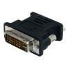 StarTech.com DVI auf VGA Adapter - St / Bu - Schwarz - DVI zu VGA Konverter / Monitoradapter - VGA-Adapter - DVI-I (M) zu HD-15 (VGA) (W) - geformt, Daumenschrauben - Schwarz