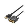 Kensington DisplayPort 1.1 (M) to DVI-D (M) Passive Cable, 6ft - Adapterkabel - DisplayPort (M) zu DVI-D (M) - DisplayPort 1.1 - 1.83 m - passiv, Daumenschrauben, 1080p-Unterstützung - Schwarz