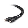 C2G 1.5ft (0.5m) USB-C Male to USB-C Male Cable (20V 5A) - USB 2.0 (480Mbps) - USB-Kabel - USB-C (M) zu USB-C (M) - USB 2.0 - 20 V - 5 A - 50 cm - Schwarz