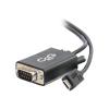 C2G USB C to DB9 Serial Adapter Cable - USB C 2.0 - M / M - Kabel USB / seriell - DB-9 (M) zu USB-C (M) - umkehrbarer C-Stecker - Schwarz