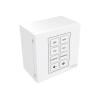 Modulares AV-Frontplatten-Steuermodul - 8 Tasten - lernt IR-Fernbedienungscodes von anderen Fernbedienungen - unterstützt RS232, 12V-Trigger, Zeitplanung - mehrere Befehle pro Taste - Doppelraum-Modul - 1-Gang-UK-Rahmen und Unterputzdose enthalten -