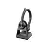Poly Savi 7320 Office - Savi 7300 series - Headset - On-Ear - DECT - kabellos - Schwarz - Replaces Poly SKU 214777-05