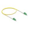 Delock - Netzwerkkabel - LC / APC Einzelmodus (M) zu LC / APC Einzelmodus (M) - 0.5 m - 2 mm - Glasfaser - Simplex - 9 / 125 Mikrometer - G.657.A2 / OS2 - halogenfrei - Gelb
