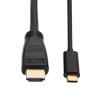 Tripp Lite USB C to HDMI Adapter Cable USB 3.1 Gen 1 4K M / M USB-C Black 6ft - Videokabel - HDMI männlich zu 24 pin USB-C männlich umkehrbar - 1.8 m - Schwarz - 4K Unterstützung