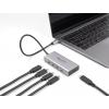 Delock - Hub - 10 Gbps, PD 85W, mit 30 cm Anschlusskabel - 5 x USB-C - Desktop