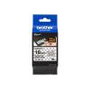 Brother TZe-SE4 - Selbstklebend - Schwarz auf Weiß - Rolle (1,8 cm x 8 m) 1 Kassette(n) laminiertes Band - für Brother PT-P750, P950, P-Touch PT-D800, E550, P750, P900, P950, P-Touch Cube Plus PT-P710