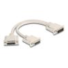 Delock - Serieller Splitter - DB-26 (M) zu DB-26 (W) - 30 cm - Daumenschrauben - beige