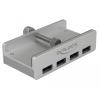 Externer USB 3.0 4 Port Hub mit Feststellschraube Delock