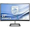Philips E-line 272E1CA - LED-Monitor - gebogen - 68.6 cm (27") - 1920 x 1080 Full HD (1080p) @ 75 Hz - VA - 250 cd / m² - 3000:1 - 4 ms - HDMI, VGA, DisplayPort - Lautsprecher - Textured Black