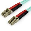 StarTech.com 15 m OM4 LC to LC Multimode Duplex Fiber Optic Patch Cable- Aqua - 50 / 125 - Fiber Optic Cable - 40 / 100Gb - LSZH (450FBLCLC15) - Patch-Kabel - LC Multi-Mode (M) zu LC Multi-Mode (M) - 15 m - Glasfaser - Duplex - 50 / 125 Mikrometer - OM4 -