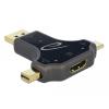 3 in 1 Monitoradapter mit USB-C" / DisplayPort / mini DisplayPort Eingang auf HDMI Ausgang mit 4K 60 Hz Delock