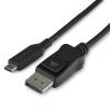 StarTech.com 1 m - USB-C auf DisplayPort-Adapterkabel - 8K 30 Hz - HBR3 - USB-C-Adapter - Thunderbolt 3-kompatibel - CDP2DP141MB - Externer Videoadapter - USB-C - DisplayPort - Schwarz - für P / N: TB4CDOCK