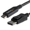 StarTech.com 1,8 m - USB-C auf DisplayPort-Kabel - 8K 30Hz - HBR3 - USB-C-Adapter - Thunderbolt 3-kompatibel - CDP2DP146B - Externer Videoadapter - USB-C - DisplayPort - Schwarz - für P / N: TB4CDOCK
