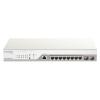 Nuclias Cloud Managed 10-Port Layer2 PoE+ Gigabit Switch, 8 x 10 / 100 / 1000Mbit / s TP (RJ-45) PoE Port, Port 1-8 802.3at Power-over-Ethernet bis 30 Watt Leistung / Port, 2x 100 / 1000Mbit / s SFP Slot, 802.3x Flow Control, 802.3ad Link Aggregation und