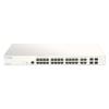 Nuclias Cloud Managed 28-Port Layer2 PoE+ Gigabit Switch, 24x 10 / 100 / 1000Mbit / s TP (RJ-45) PoE Port, 802.3at PoE bis 30 Watt Leistung / Port, 4x TP Combo Port / SFP Slot für opt. 100 / 1000Mbit / s Fiber Transceiver, 802.3x Flow Control, 802.3ad Lin