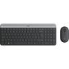 Logitech Slim Wireless Combo MK470 - Tastatur-und-Maus-Set - kabellos - 2.4 GHz - QWERTY - Niederländisch - Graphite