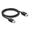 Delock - High Speed - HDMI-Kabel - HDMI männlich zu HDMI männlich - 2 m - dreifach abgeschirmtes Koaxialkabel - Schwarz - 8K60Hz (7680 x 4320) Unterstützung, 5K120Hz (5120 x 2880) Unterstützung, 4K240Hz (3840 x 2160) Unterstützung, eARC, Bandbreite v