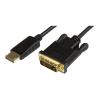 StarTech.com 91 cm DisplayPort auf DVI Kabel - Stecker / Stecker - DP zu DVI Adapter / Koverter - 1920x1200 / 1080p - Schwarz - Videokabel - DisplayPort (M) zu DVI-D (M) - 91.4 cm - Schwarz - für P / N: DK30CH2DEP, DK30CH2DEPUE