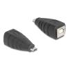 Delock USB 2.0 Adapter USB Typ Micro-B Stecker zu USB Typ-B Buchse