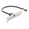 Delock - USB-Konsole - 5-poliger USB 2.0-Header (W) zu USB (W) umkehrbar - 5 V - 500 mA - 30 cm - easy USB - Schwarz