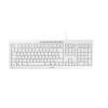 CHERRY STREAM KEYBOARD - Tastatur - USB - Deutsch - Tastenschalter: CHERRY SX - White Gray