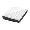 WD My Passport WDBR9S0060BWT - Festplatte - verschlüsselt - 6 TB - extern (tragbar) - USB 3.2 Gen 1 - 256-Bit-AES - weiß