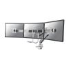 Neomounts NM-D775DX3 - Befestigungskit - Voll beweglich - für 3 LCD-Anzeigen - Silber - Bildschirmgröße: 43.2-61 cm (17"-24") - Klemmmontage, Tülle, Tischmontage