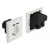 Einbausteckdose mit 2 USB Ladeports 2,4 A