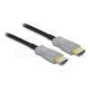 Delock - High Speed - HDMI-Kabel - HDMI männlich zu HDMI männlich - 5 m - Hybrid Kupfer / Kohlefaser - Schwarz - Active Optical Cable (AOC), Unterstützung für 4K60Hz (3840 x 2160), einseitig