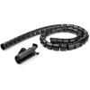 StarTech.com CMSCOILED2 Kabelbündelschlauch (2,5 m, 25mm / 1 Zoll Durchmesser, erweiterbarer Spiralkabel-Organizer) schwarz - Kabelhüllen-Kit - Schwarz - 2.5 m