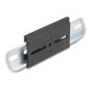 Delock - Befestigungsclip - Aluminium, 80 x 47,8 mm - DIN schienenmontierbar - Schwarz