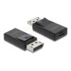 Delock - Videoadapter - Mini DisplayPort (W) zu DisplayPort (M) eingerastet - DisplayPort 2.1 - Schwarz