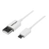 StarTech.com 50cm USB 2.0 A auf Micro USB B Kabel - USB A / Micro B Datenkabel / Anschlusskabel - Weiß - USB-Kabel - Micro-USB Typ B (M) zu USB (M) - USB 2.0 - 0.5 m - geformt - weiß - für P / N: HB30C4AFS, USB3SMDOCK4K, USBEXTPAA2MW, USBEXTPAA3MW, USB