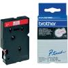 Brother - Weiß, Rot - Rolle (0,9 cm x 7,7 m) 1 Stck. Druckerband - für P-Touch PT-15, PT-20, PT-2000, PT-3000, PT-500, PT-5000, PT-6, PT-8, PT-8E