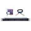 QNAP TL-R400S - Festplatten-Array - 4 Schächte (SATA-600) - SATA 6Gb / s (extern) - Rack - einbaufähig - 1U