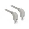 Delock Netzwerkkabel RJ45 Cat.5e SF / UTP unten / unten gewinkelt 0,5 m